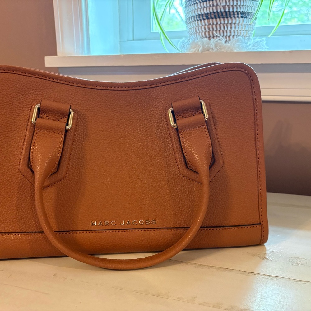 Marc Jacobs Tan Cognac Leather Satchel Medium